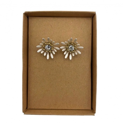 Sparkle Flower Earrings by Sixton London